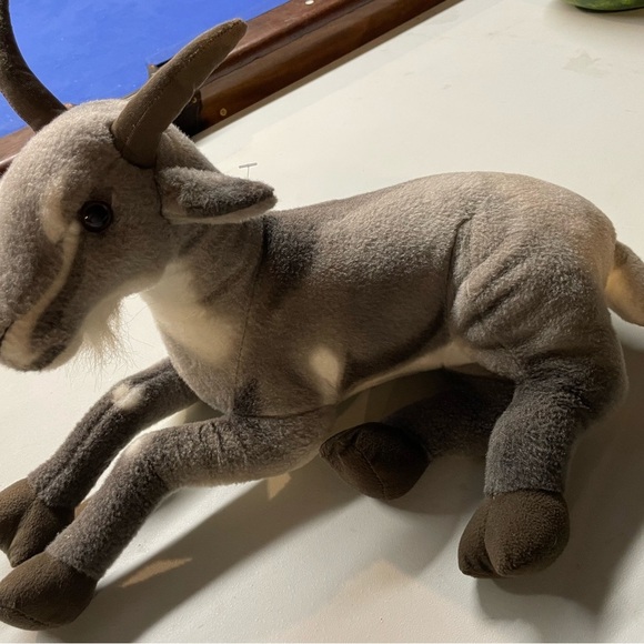 PLUSH GOAT Patrick The Pygmy Goat Tiger Tale Toys 18" - Picture 2 of 8